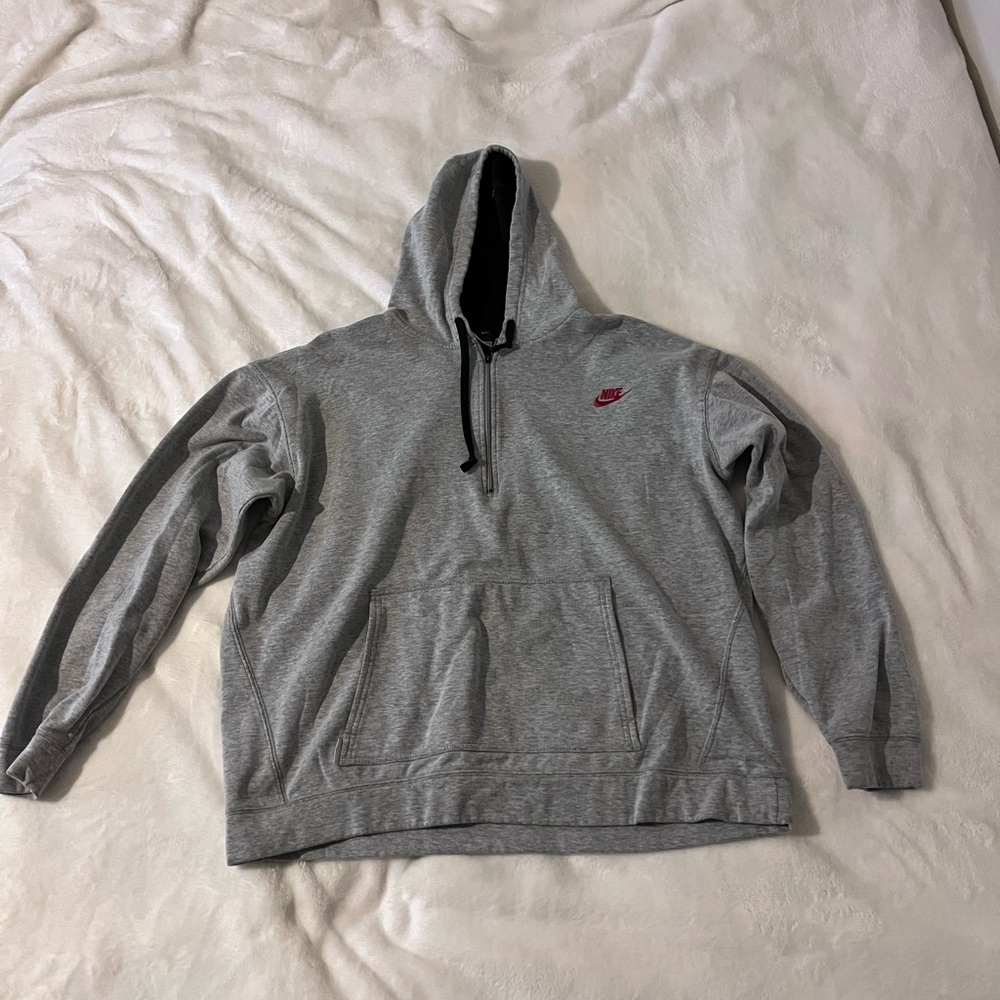 Nike Gray Pullover Hoodie for Men